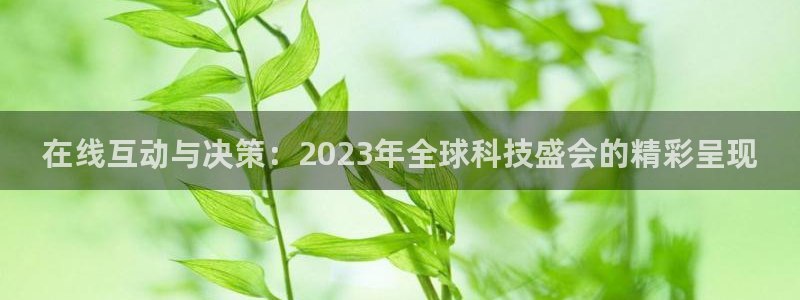 乐球免费直播在线观看：在线互动与决策：2023年全球科技盛会的精彩呈现